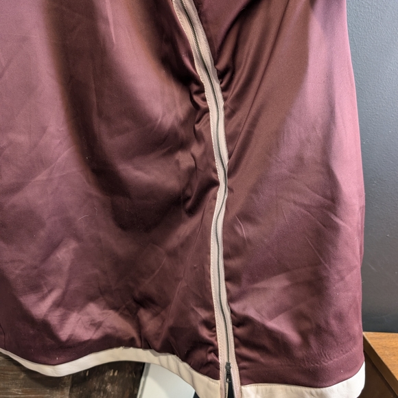 Club Monaco Blush Women's Italian Wool Coat With Calf Hair Collar, Size Medium - Picture 14 of 16